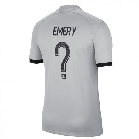 Kandiny Férfi Warren Zaire Emery #0 Szürke Idegenbeli Jersey 2022/23 Mez Póló Ing