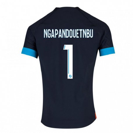 Kandiny Férfi Simon Ngapandouetnbu #1 Fekete Olimpiát Idegenbeli Jersey 2022/23 Mez Póló Ing