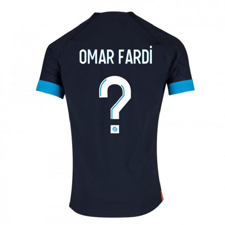 Kandiny Férfi El Omar Fardi #0 Fekete Olimpiát Idegenbeli Jersey 2022/23 Mez Póló Ing