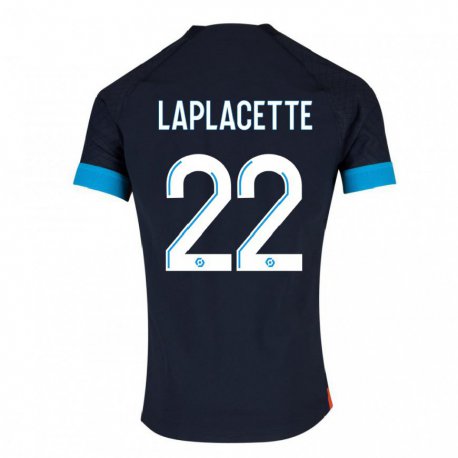 Kandiny Férfi Tess Laplacette #22 Fekete Olimpiát Idegenbeli Jersey 2022/23 Mez Póló Ing