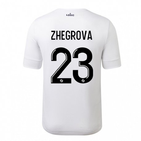 Kandiny Férfi Edon Zhegrova #23 Fehér Bíbor Idegenbeli Jersey 2022/23 Mez Póló Ing