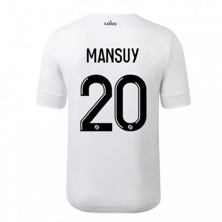 Kandiny Férfi Heloise Mansuy #20 Fehér Bíbor Idegenbeli Jersey 2022/23 Mez Póló Ing