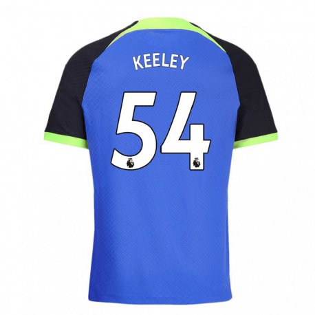 Kandiny Férfi Josh Keeley #54 Kékeszöld Idegenbeli Jersey 2022/23 Mez Póló Ing