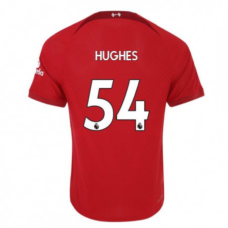 Kandiny Női Liam Hughes #54 Sötét Vörös Hazai Jersey 2022/23 Mez Póló Ing