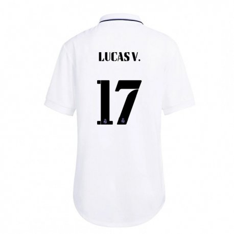 Kandiny Női Lucas Vazquez #17 Fehér Lila Hazai Jersey 2022/23 Mez Póló Ing