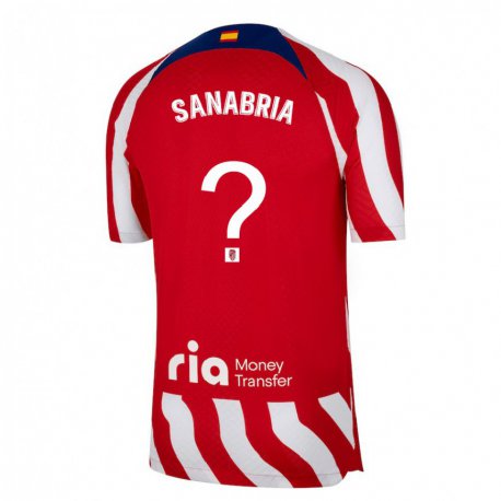 Kandiny Női Juan Sanabria #0 Piros Fehér Kék Hazai Jersey 2022/23 Mez Póló Ing