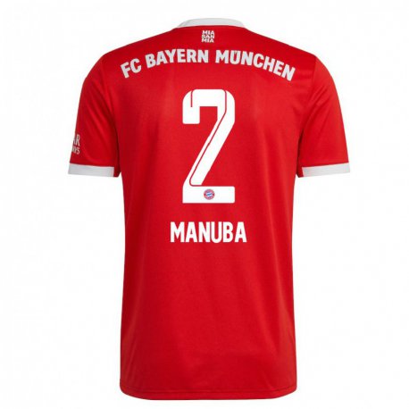 Kandiny Női Vincent Manuba #2 Neon Piros Fehér Hazai Jersey 2022/23 Mez Póló Ing