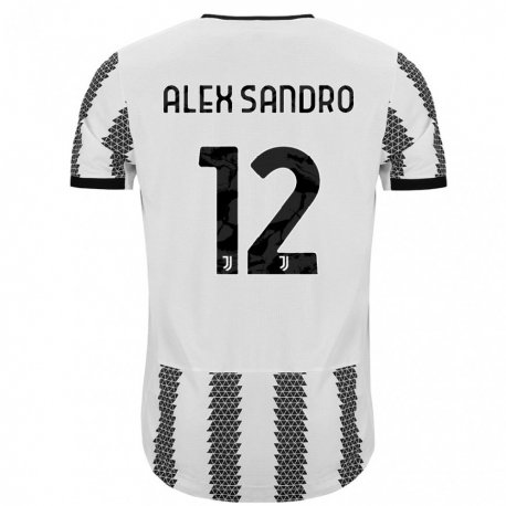 Kandiny Női Alex Sandro #12 Fehér Fekete Hazai Jersey 2022/23 Mez Póló Ing