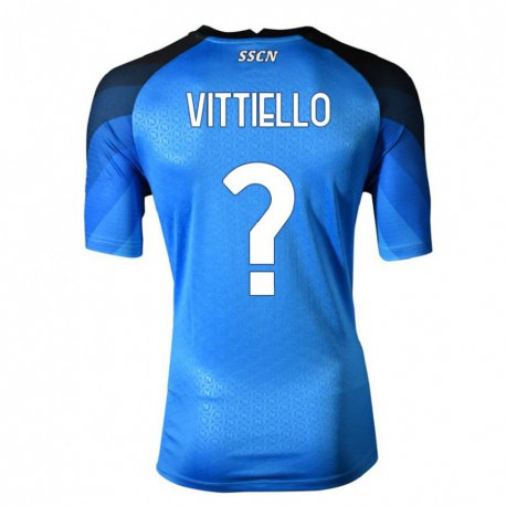 Kandiny Női Antonio Vittiello #0 Sötétkék Szürke Hazai Jersey 2022/23 Mez Póló Ing