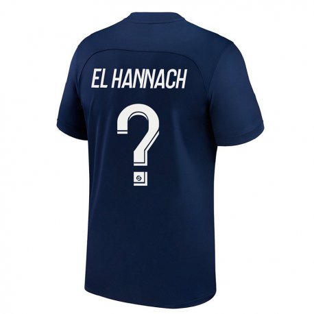 Kandiny Női Younes El Hannach #0 Sötét Kék Piros Hazai Jersey 2022/23 Mez Póló Ing