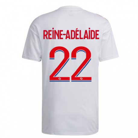 Kandiny Női Jeff Reine-Adelaide #22 Fehér Kék Piros Hazai Jersey 2022/23 Mez Póló Ing