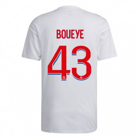 Kandiny Női Philippe Boueye #43 Fehér Kék Piros Hazai Jersey 2022/23 Mez Póló Ing