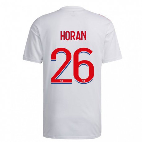 Kandiny Női Lindsey Horan #26 Fehér Kék Piros Hazai Jersey 2022/23 Mez Póló Ing
