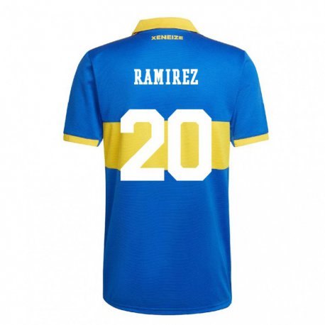 Kandiny Női Juan Edgardo Ramirez #20 Olimpiai Sárga Hazai Jersey 2022/23 Mez Póló Ing