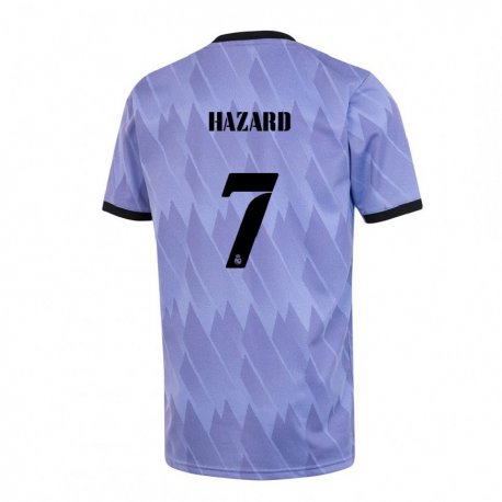 Kandiny Női Eden Hazard #7 Lila Fekete Idegenbeli Jersey 2022/23 Mez Póló Ing