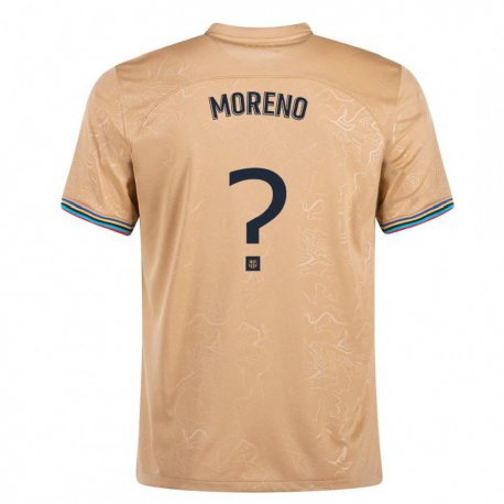 Kandiny Női Xavi Moreno #0 Aranypénz Idegenbeli Jersey 2022/23 Mez Póló Ing
