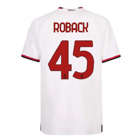 Kandiny Női Emil Roback #45 Fehér Piros Idegenbeli Jersey 2022/23 Mez Póló Ing