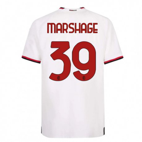 Kandiny Női Wilgot Marshage #39 Fehér Piros Idegenbeli Jersey 2022/23 Mez Póló Ing