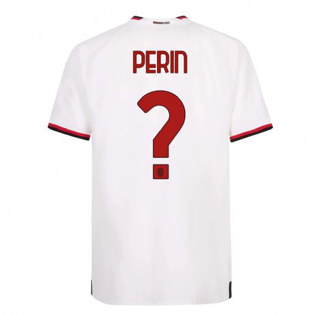 Kandiny Női Ernesto Perin #0 Fehér Piros Idegenbeli Jersey 2022/23 Mez Póló Ing