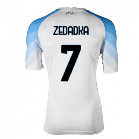 Kandiny Női Karim Zedadka #7 Fehér ég Kék Idegenbeli Jersey 2022/23 Mez Póló Ing