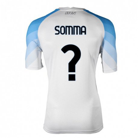 Kandiny Női Francesco Somma #0 Fehér ég Kék Idegenbeli Jersey 2022/23 Mez Póló Ing