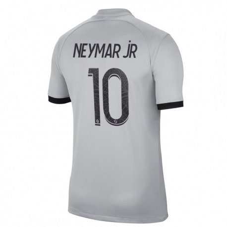 Kandiny Női Neymar #10 Szürke Idegenbeli Jersey 2022/23 Mez Póló Ing