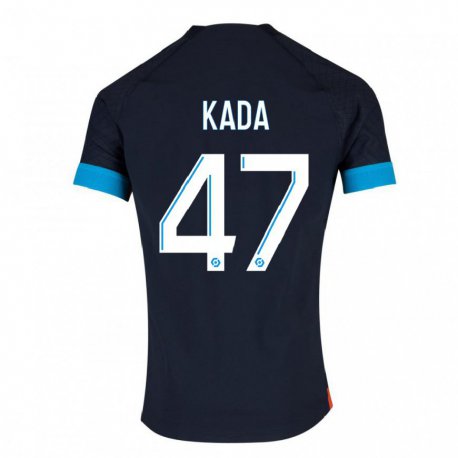 Kandiny Női Joakim Kada #47 Fekete Olimpiát Idegenbeli Jersey 2022/23 Mez Póló Ing