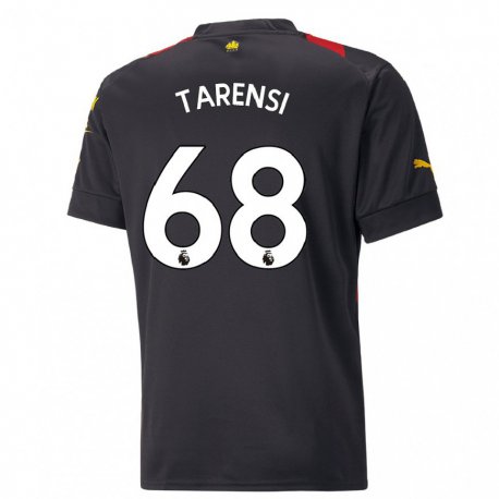 Kandiny Női Oscar Tarensi #68 Fekete Piros Idegenbeli Jersey 2022/23 Mez Póló Ing