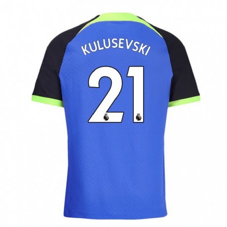 Kandiny Női Dejan Kulusevski #21 Kékeszöld Idegenbeli Jersey 2022/23 Mez Póló Ing