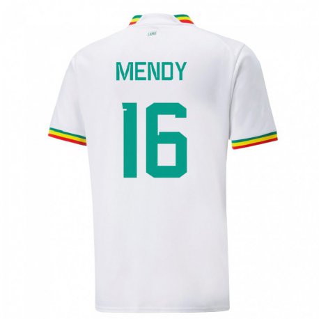 Kandiny Gyermek Szenegáli Edouard Mendy #16 Fehér Hazai Jersey 22-24 Mez Póló Ing