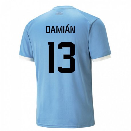 Kandiny Gyermek Uruguayi Damian Suarez #13 Kék Hazai Jersey 22-24 Mez Póló Ing