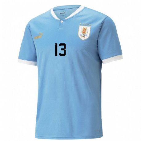 Kandiny Gyermek Uruguayi Damian Suarez #13 Kék Hazai Jersey 22-24 Mez Póló Ing