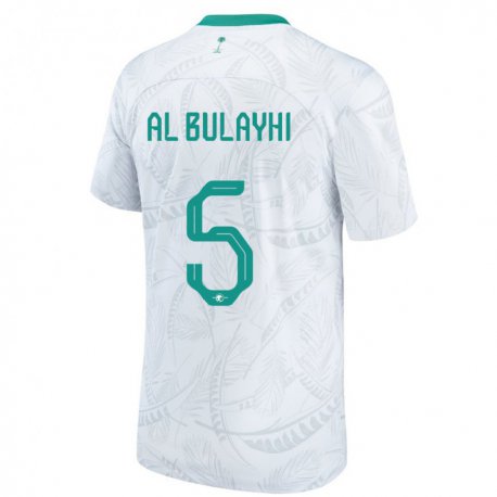 Kandiny Gyermek Szaúd-arábiai Ali Al Bulayhi #5 Fehér Hazai Jersey 22-24 Mez Póló Ing