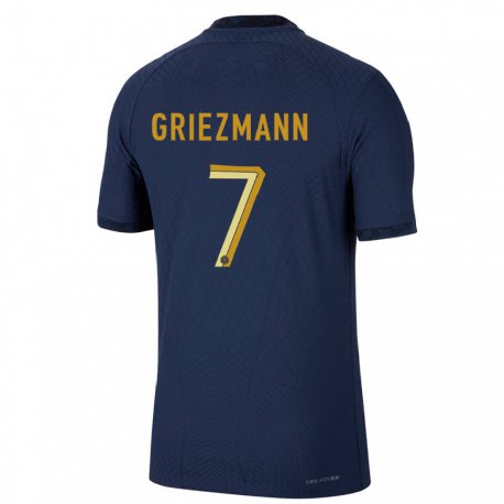 Kandiny Férfi Francia Antoine Griezmann #7 Sötétkék Hazai Jersey 22-24 Mez Póló Ing