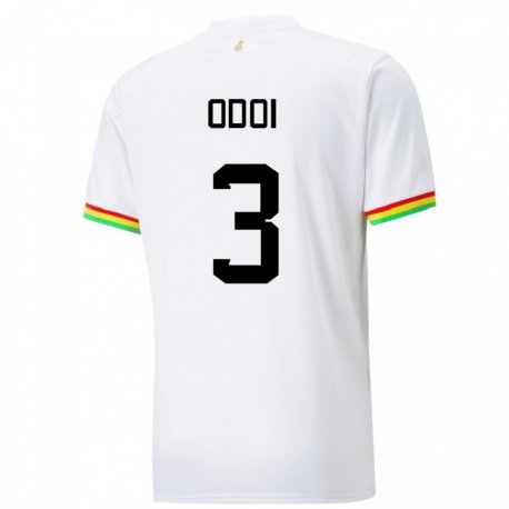 Kandiny Férfi Ghánai Denis Odoi #3 Fehér Hazai Jersey 22-24 Mez Póló Ing