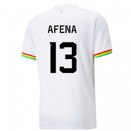 Kandiny Férfi Ghánai Felix Afena-gyan #13 Fehér Hazai Jersey 22-24 Mez Póló Ing