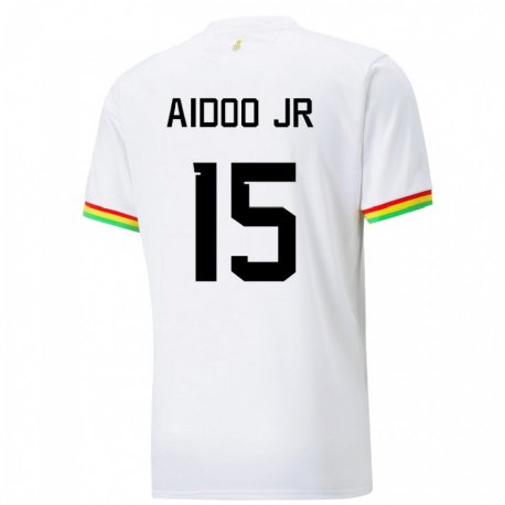 Kandiny Férfi Ghánai Joseph Aidoo #15 Fehér Hazai Jersey 22-24 Mez Póló Ing