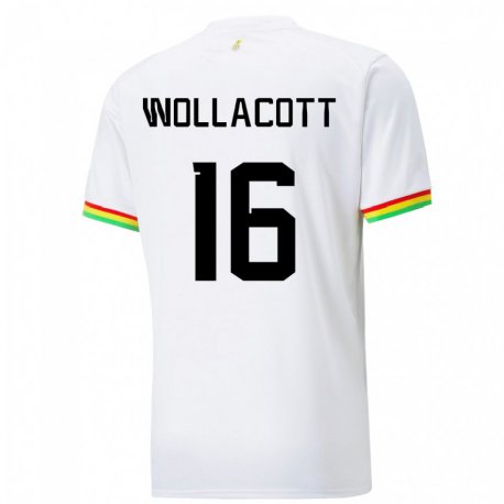 Kandiny Férfi Ghánai Joe Wollacott #16 Fehér Hazai Jersey 22-24 Mez Póló Ing