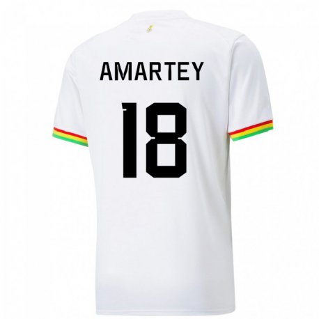 Kandiny Férfi Ghánai Daniel Amartey #18 Fehér Hazai Jersey 22-24 Mez Póló Ing