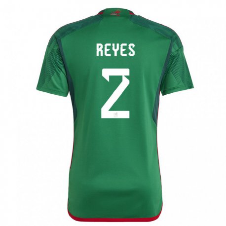 Kandiny Férfi Mexikói Luis Reyes #2 Zöld Hazai Jersey 22-24 Mez Póló Ing