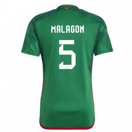 Kandiny Férfi Mexikói Luis Malagon #5 Zöld Hazai Jersey 22-24 Mez Póló Ing