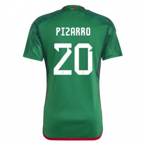 Kandiny Férfi Mexikói Rodolfo Pizarro #20 Zöld Hazai Jersey 22-24 Mez Póló Ing