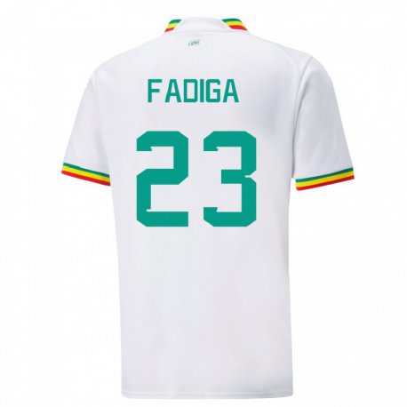 Kandiny Férfi Szenegáli Noah Fadiga #23 Fehér Hazai Jersey 22-24 Mez Póló Ing
