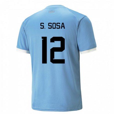 Kandiny Férfi Uruguayi Sebastian Sosa #12 Kék Hazai Jersey 22-24 Mez Póló Ing