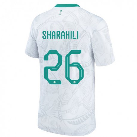 Kandiny Férfi Szaúd-arábiai Riyadh Sharahili #26 Fehér Hazai Jersey 22-24 Mez Póló Ing