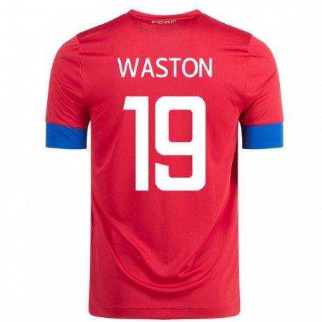 Kandiny Férfi Costa Rica Kendall Waston #19 Piros Hazai Jersey 22-24 Mez Póló Ing
