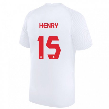 Kandiny Férfi Kanadai Doneil Henry #15 Fehér Idegenbeli Jersey 22-24 Mez Póló Ing