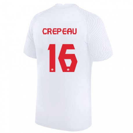 Kandiny Férfi Kanadai Maxime Crepeau #16 Fehér Idegenbeli Jersey 22-24 Mez Póló Ing