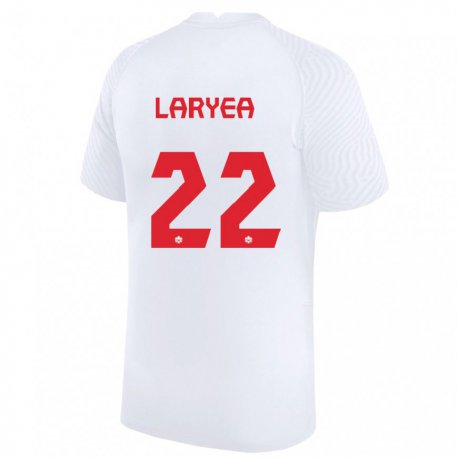 Kandiny Férfi Kanadai Richie Laryea #22 Fehér Idegenbeli Jersey 22-24 Mez Póló Ing