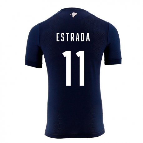 Kandiny Férfi Ecuadori Michael Estrada #11 Sötétkék Idegenbeli Jersey 22-24 Mez Póló Ing